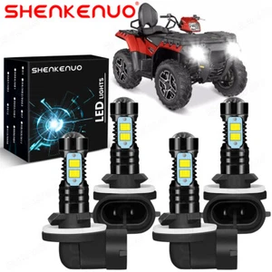 4x LED Headlight Bulbs Kit For Polaris Sportsman 500 550 570 600 700 800 850 XP - Picture 1 of 15