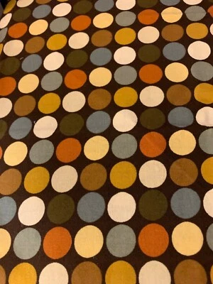 Polka Dot Cotton Fabric By Original Screenprint 1/2 Yard 42" Wide Crafts & Sewin - Image 1 of 4