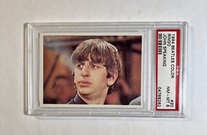 1964 Topps Beatles Color #20 PSA 8 John Speaking Ringo Starr Paul McCartney