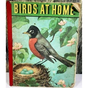 BIRDS AT HOME Book by Marguerite Henry Hardcover Ephemera 1942 Vintage - Foto 1 di 12