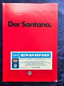 VW Santana Prospekt 1.1982  Modelle. CL, GL, CL5, GL5 , Formel E  Enning - Bild 1 von 6