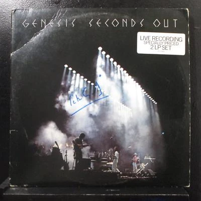 Genesis - Seconds Out 2 LP VG+ SD 2-9002 Peter Gabriel Signed / Autographed - Image 1 of 2