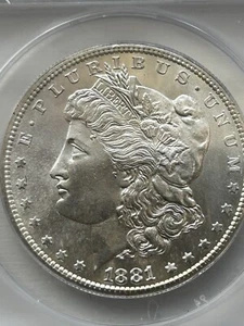 1881 S ANACS MS66 Morgan Silver Dollar - Picture 1 of 3