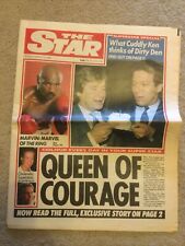 The Star Newspaper March 10 1986 Queen Elizabeth Marvin Hagler Star bird!