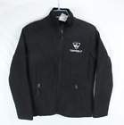 Top Golf Jacket Womens Medium Black Fleece Lined Soft Shell Full Zip TopGolf
