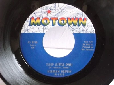 Herman Griffin,Motown 1028,"Sleep (Little One)",US,7" 45, 1962 Motown classic,M - Image 1 of 2