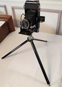 Vintage Zeiss Ikon Nettar 515/2 Folding 120 Film 6x9 Camera/CASE, Tripod/Germany - Picture 1 of 10