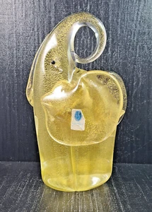 Serenella Art Murano Elephant Multicoloured Gold H CM 19 Handmade - Picture 1 of 5