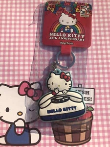 Hello Kitty Con 2014 40th Anniversary Exclusive Blue Phone Keychain Loungefly - Picture 1 of 5