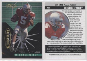 2000 SAGE Hit Prospectors Emerald /999 Michael Wiley #P20 Rookie RC