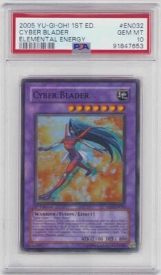 CYBER BLADER YUGIOH 1ST EDITION HOLOFOIL EE-EN032 GRADED GEM MINT 10  2005 - Image 1 of 2