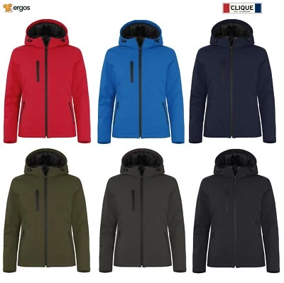 CLIQUE Jacke PADDED HOODY LADY Softshell gefüttert mit Kapuze Damen - Bild 1 von 4