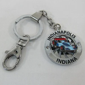 Indianapolis Indiana Keychain City Race Car Spinning Indy 500 IndyCar - Picture 1 of 8
