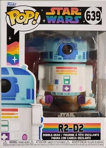 Funko Pop! Star Wars Pride R2-D2 Rainbow Vinyl Figure #639 NIB - Picture 1 of 3