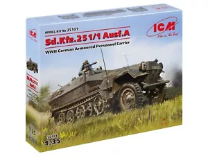 Transportador de personal blindado alemán de la Segunda Guerra Mundial Sd.Kfz.251/1 Ausf.A 1/35 ICM 35101 - Imagen 1 de 13