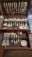 Vintage Repousse by Kirk Sterling Silver Flatware Set for 12 Service 109 pieces
