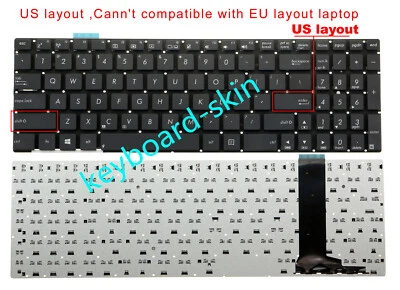NUEVO para portátil ASUS U500 U500V N76, N76VZ N56 N56X N56V N56VM N56VZ teclado de EE. UU. Foto 1 de 4