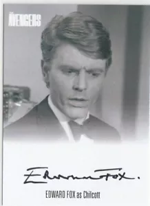 THE COMPLETE AVENGERS SERIE 3 - TARJETA DE AUTÓGRAFO EDWARD FOX (CHILCOTT) AVEF1 - Imagen 1 de 1