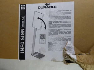 DURABLE Infoständer INFO SIGN stand DIN A3 aus Aluminium silber metallic - Bild 1 von 3