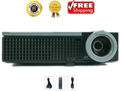 Dell 1610HD DLP Projector 3500 ANSI WXGA Professional 3D HD HDMI 1080p w/Remote  - Image 1 of 4