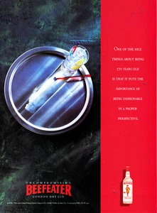 BEEFEATER GIN AD #15 RARE 1990 OUT OF PRINT VINTAGE - Bild 1 von 2