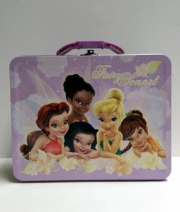 Disney Fairies Tinkerbell Embossed Tin Lunch Box Kids Girls Birthday Gift Bag PP - Picture 1 of 8