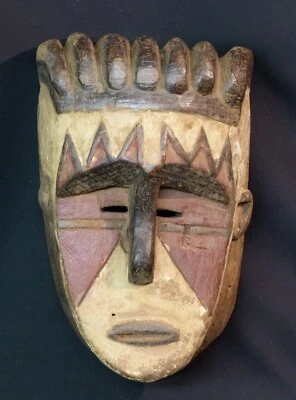 C Art Africain Masque ancien cérémonie Igala Nigéria belle décoration déco      - Photo 1/4