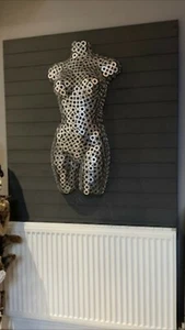 Metal Wall Art Female Torso Front Sculpture Abstract Decor Man Cave - Picture 1 of 8