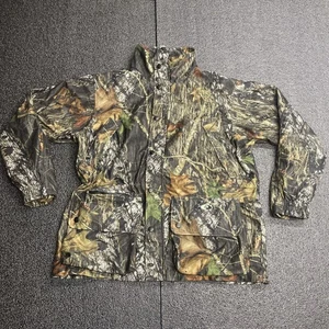 Remington Mossy Oak Camo Hunting Jacket Mens XL Green Woodland Lined - Picture 1 of 13