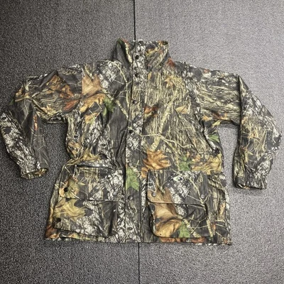 Remington Mossy Oak Camo Hunting Jacket Mens XL Green Woodland Lined - Image 1 of 4