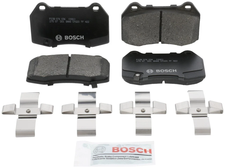 Pastillas de freno Bosch BC960 QuietCast para 03-09 Infiniti Nissan 350Z G35 Sentra Foto 1 de 4