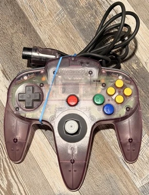 Official OEM Nintendo 64 N64 Atomic Purple Clear Controller NUS-005 - Image 1 of 2