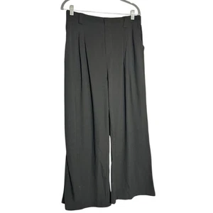 NWT Halara Black High Rise Pull On Casual Trouser Wide Leg Pants Size Medium - Picture 1 of 5