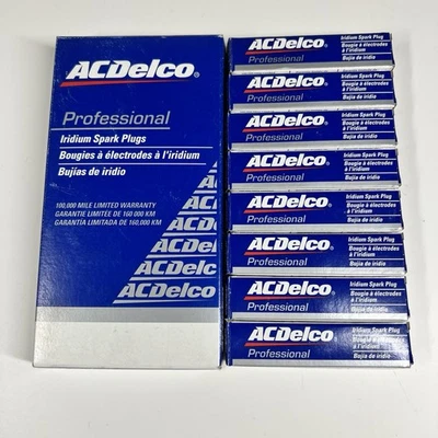 Pack of 8 ACDelco Professional 41-110 Iridium Spark Plug 12621258 OEM Genuine - Image 1 of 4