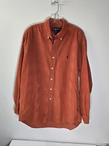 Ralph Lauren Blake Orange Cord Button Down Langarm Hemd Größe L - Bild 1 von 13