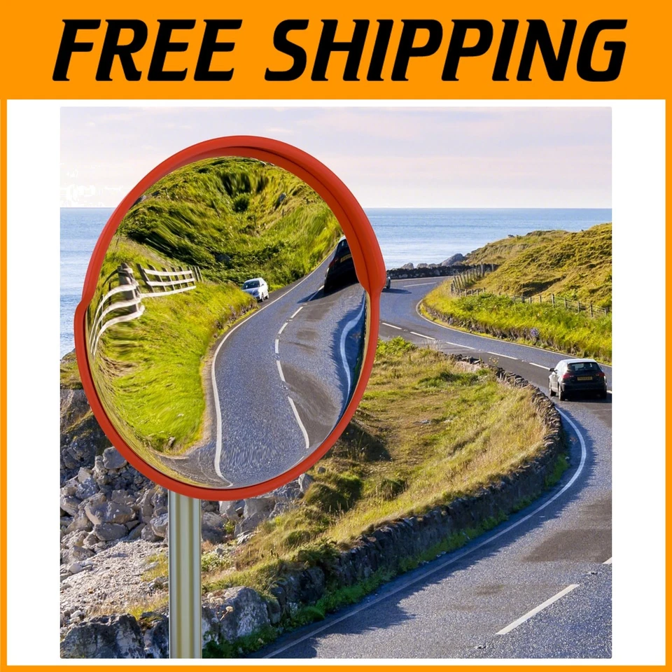 Espelho de segurança convexo 32", espelho de vigilância ajustável - Imagem 1 de 4