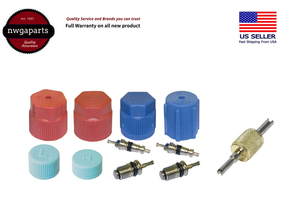 Núcleo y tapa de válvula de sistema de CA + Kit y herramienta MT2909 Foto 1 de 1