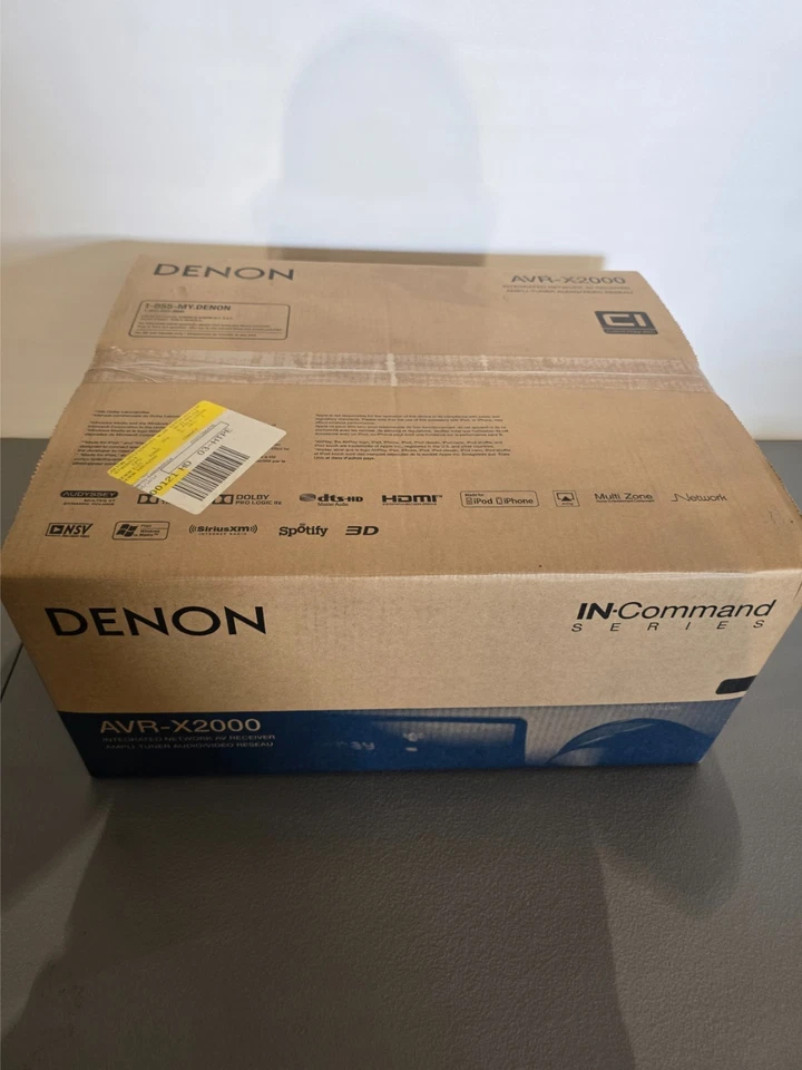 Denon AVR-X2000 Black 7.1-Channel 4K Ultra HD 3D AV Integrated Network Receiver - Image 1 of 4