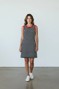 Voir Voir Damen ärmelloses Etuikleid Gr. 14 Stretch knielang Seitenreißverschluss - Bild 1 von 11