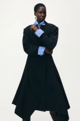 Abrigo H&M x Glenn Martens Mezcla Lana Negro - Talla Pequeña, Mediana Foto 1 de 4