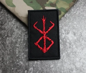 NEU! Berserk Anime Manga Brand of Sacrifice Logo bestickt Haken Schlaufe Patch NEU - Bild 1 von 2