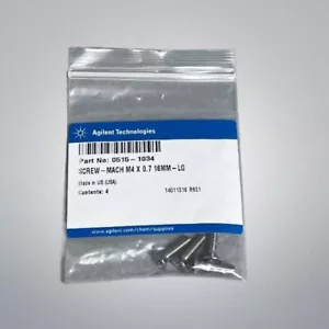 Agilent Flat Head Screw M4 x 16 mm for CTC PAL Autosampler Pack of 4 Screws - Picture 1 of 3