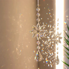 Suncatcher | Winter Crystal Star Sparkling Window Prism | Light Refracting Decor