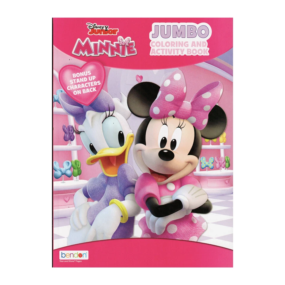 Disney Junior Minnie Jumbo Coloring/activity Book and Pencil Case Set