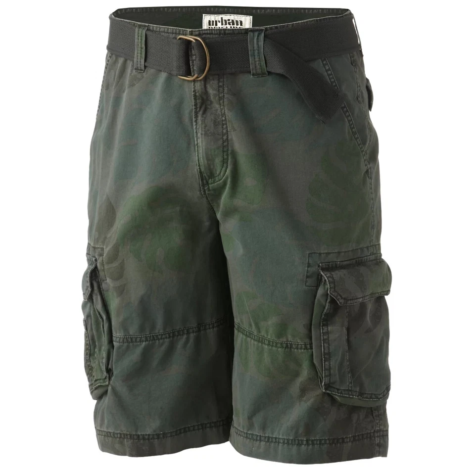 Nuevo Pantalones Cortos de Carga Urban Pipeline Para Hombre Verde Realtree Camuflados Algodón Cinturón Talla 30 Foto 1 de 1