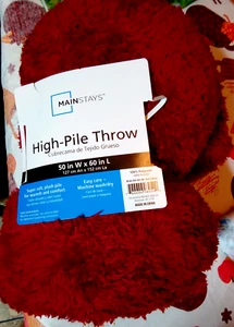 Mainstays High-Pile Throw 50" x 60" - Picture 1 of 2