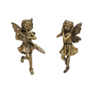 2pcs Vintage Asymmetrical Flower Fairy Pot Clip Pair Garden Decor for Patio - Picture 1 of 7