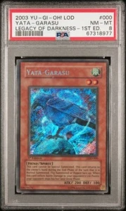 2003 Yu-Gi-Oh Legacy of Darkness 1st Edition #LOD-000 Yata-Garasu Secret PSA 8 - Picture 1 of 2