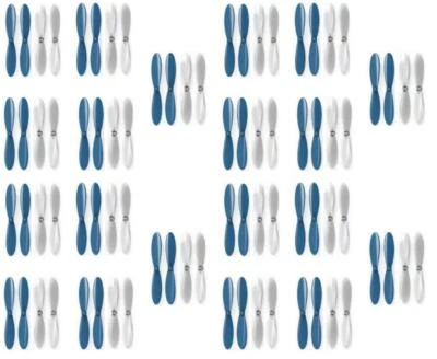 Hubsan X4 H107D Blue Clear Propeller Blades Props 5x Propellers 4 Pack - Image 1 of 2