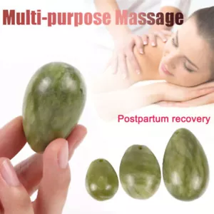3Pcs/Set Green Aventurine Quartz Yoni Egg Kegel Exercise Muscle Massage Ball AU - Picture 1 of 8